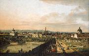 Bernardo Bellotto Wien, vom Belvedere aus gesehen. oil painting